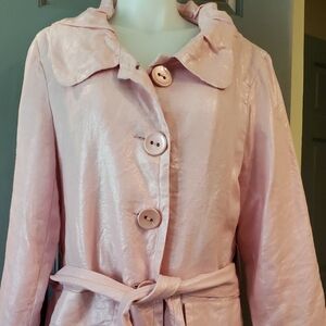 Outer Wear Blazer with Belt M Lined/lightweight